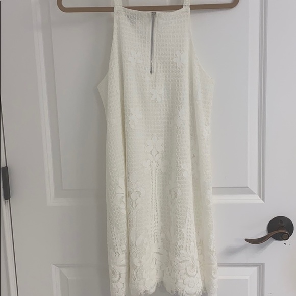 Francesca’s White Lacey Dress - Picture 2 of 4